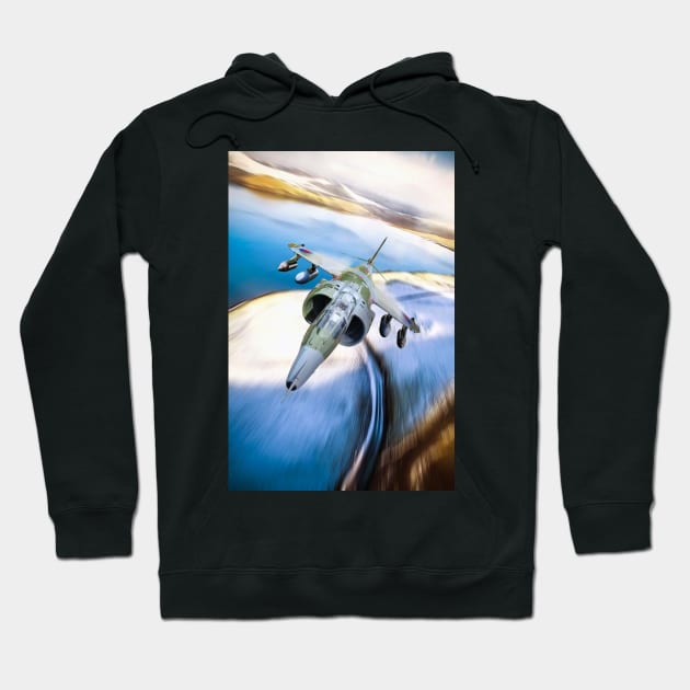 Harrier Gr3 Hoodie by aviationart